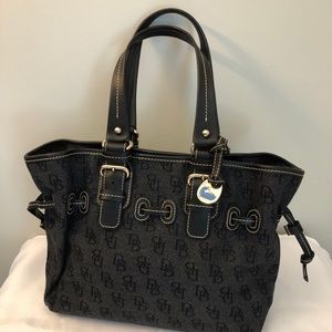 Black on black Dooney & Bourke shoulder bag